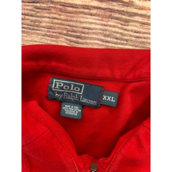 Polo Ralph Lauren Mens Long Sleeve Quarter-Zip Sweater XXL  Soft Cotton - Picture 3 of 4